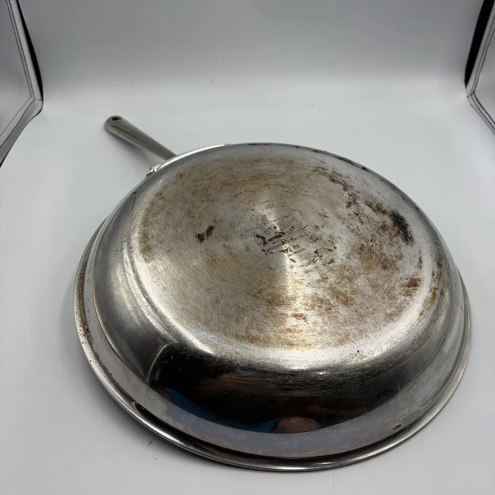All Clad 12 Inch Fry Pan Master Chef Stainless‎ Skillet Metalcrafters Non stick